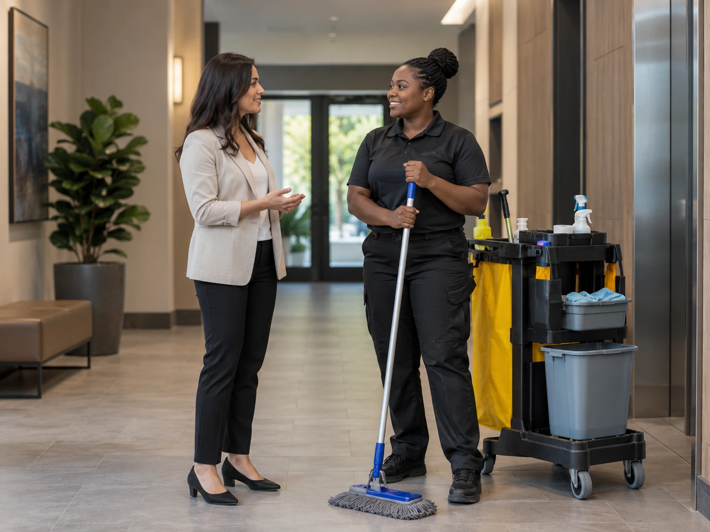 I manage a building and some tenants are dirtier than others. I want to make sure the building always stays clean, how do I handle that?