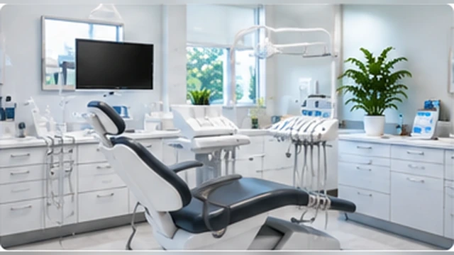 Bright medical and dental treatment room