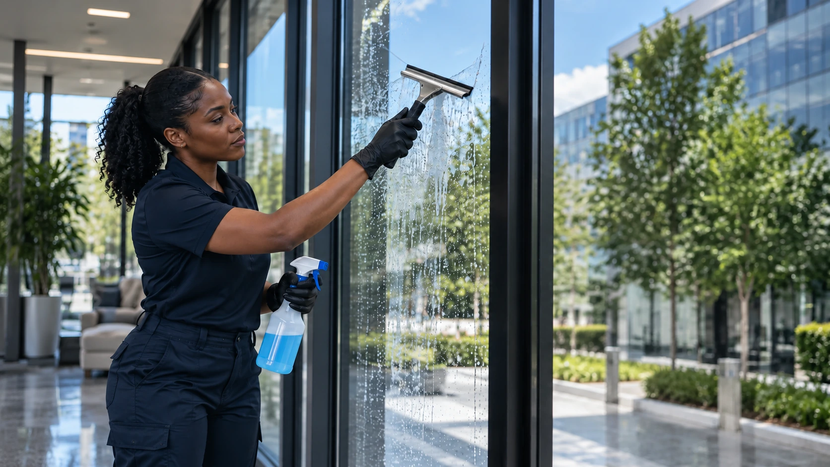 Interior and Exterior Window Cleaning